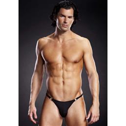 Thong with metal rings L/XL