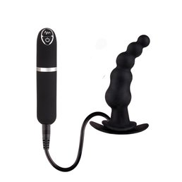Gebogen anaal vibrator 