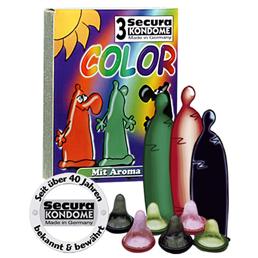 Secura Color Condooms - 3 stuks