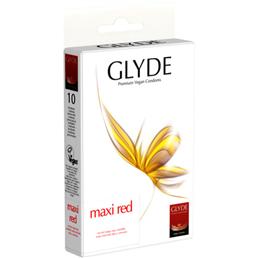 Glyde Ultra Maxi Rood - 10 Grote Condooms