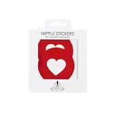 Nipple Sticker - Rood Hart 