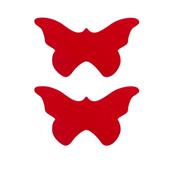 Nipple Sticker - Rode Butterfly 