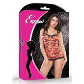 Sweetheart Chemise & G-String Rood L/XL
