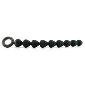 S&M Black Silicone Anal Beads