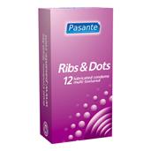 Pasante Ribs & Dots condooms 12 stuks
